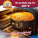 HIWARE 9 Inch Non-stick Cheesecake Pan Springform Pan with Removable Bottom/Leakproof - Black