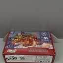 Magnetic Tiles for Kids, 56PCS Construction Magnet Tiles with Fire Truck Station, Building, Road, Crane, Car Truck - STEM Magnetic Blocks for Kids Ages 4-8, Toys for 4 5 Year Old Boys Birthday Gifts