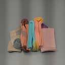 Gonii Crew Socks Women Hiking Running Athletic Cushioned Compression Socks 5-Pairs, 8-10