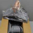 Tonswachic 50-Pack 14 Inch Children's Closet Hangers with 10 Clips - Soft Velvet Non-Slip Hangers for Kids & Teen Clothes (Grey)