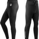 Men&Women Wetsuit Pants, 1.5mm/3mm Neoprene Long Pants Keep Warm,Diving Pants for Surfing Kayaking Swimming Diving Canoeing (3X-Large)