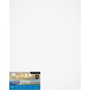 Ampersand Art Supply Gesso Wood Painting Panel: Museum Series Gessobord, 24" x 30", 1-1/2" Cradled Profilie