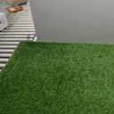 HQ4US 4LEGS Dog Grass Pad with Tray Extra Large 4534 Ultra-Absorbent Artificial Grass Pad for Dogs Potty Grass Hemmed Edge for Indoor Potty Training, Reusable Dogs Pee Pads, Dog Litter Box Balcony