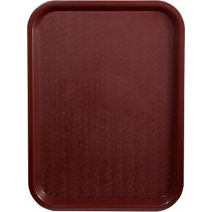 Winco Fast Food Tray, 14 by 18-Inch, Burgandy (17.6" x 13.9" x 0.9", Burgundy)