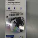 PS5 Controller Charger Station Compatible with DualSense & Edge Controllers, PS5 Charging Station Docking with RGB Light & LED Indicato for PlayStation 4 Interactive Gaming Figures (White)