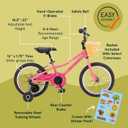 Retrospec Koda Plus Kids Bike for Boys & Girls Ages 4-6 Years - Children's Bicycle, Adjustable Seat & Handlebars, 16 Inch