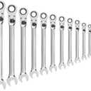 GEARWRENCH 12 Pc. 12 Pt. XL Locking Flex Head Ratcheting Combination Wrench Set, Metric - 85698