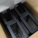 Solar Wall Lights, Metal Fence Lights Solar Powered, LED Lights Waterproof with RGB/Warm White Lighting for Garden Patio Porch, Solar Outdoor Light with Aluminum and Glass Shade. (4 Pack)