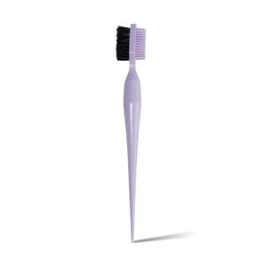 Baby Tress 3-in-1 Styling Tool: Double-Sided Hair Brush for Taming Flyaways, Brows, and Edges - Multi-Use Pointed End, Lilac