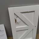 Bathroom Wall Cabinet, Medicine Cabinet with Open Partition and Towel Bar, Rustic Storage Cabinet with Open and Hidden Storage Space, for Bathroom, Living Room, Kitchen, White and Walnut (7.1"D x 18.9"W x 24.8"H)