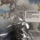 J&DHUASHA Christmas Hawaiian Shirt for Men Short Sleeve Button Down Santa Vacation Dress Shirts (Blue, XXXL)