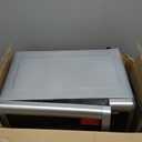 Emerson MW7601SL Countertop Microwave Oven with Sleek Mirrored Finish Glass Door, 700W, 10 Power Levels and 6 Pre-Programmed Settings with Child Safe Lock, 0.7. Cu. Ft., Silver