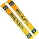 Brazil Brasil Soccer Knit Scarf (Yellow)