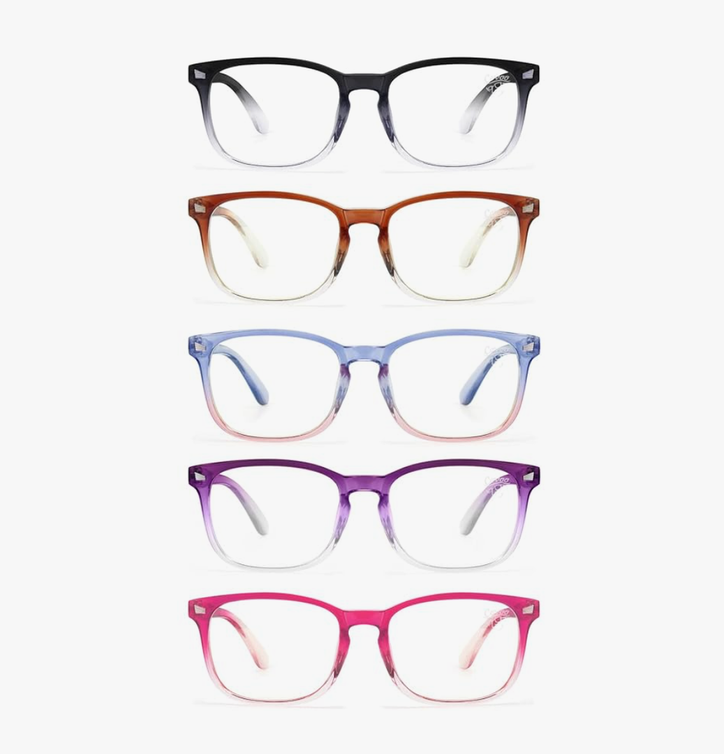 CCVOO Reading Glasses for Women/Men, Eyeglasses, Blue Light Readers for Women/Men, Computer Eye Glasses, Cheaters, +2.0