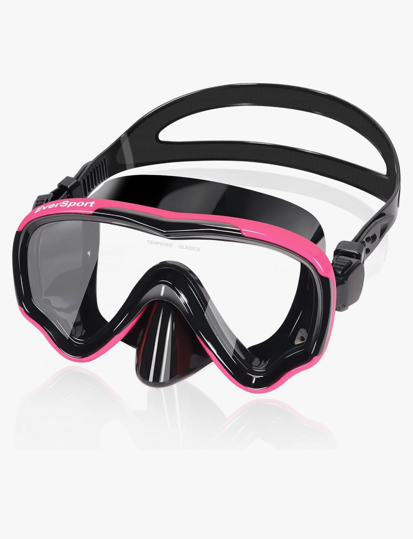 EverSport Swim Goggles Adult with Nose Cover, Anti-fog Clear Diving Mask Wide View No Blurring for Men Women Youth
