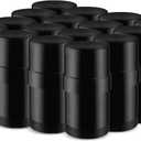 15 Pack 1 oz/30ml Plastic Deodorant Containers,Empty Round Twist-Up Solid Stick Tube Container for Homemade Deodorant,Shaving Soap Stick,Heel Lip Balm,Solid Lotion Bars-Top Filling,Black