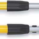 Rubbermaid Commercial Products HYGEN Quick-Connect Straight Extension/Extendable Handle/Stick, 20 - 40 inch, Yellow, Lightweight for Janitorial/Professional Microfiber Cleaning/Dusting
