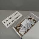 100W Charging Station for Multiple Devices, 10-Port USB Fast Charging Station with Adjustable Dividers & 10 Cables- Multi Device Organizer Charging Dock for iPhone, iPad, Tablets & More(White)