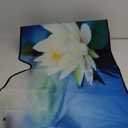 Car Windshield Sunshade Beautiful Lotus Flower Pattern, Blocks Sun Visor Protector Foldable Sun Shield Keep Your Vehicle Cool, Fits Windshields of Most Sizes (White)