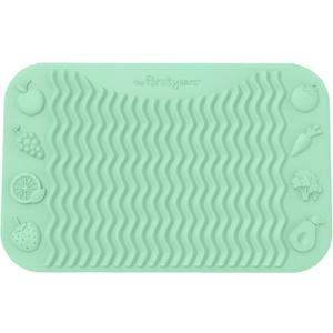 The First Years SenseAbles Finger Foods Placemat  Silicone Feeding Mat for Baby High Chairs or Table - Dishwasher Safe  Mint (1 Count (Pack of 1))
