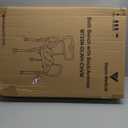 Vaunn Medical Deluxe Spa Shower Chair with Arms and Back, Bath Seat for Seniors, 350 lbs Max Weight, White With Light Gray Arms