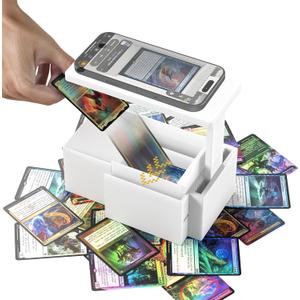 2025 Enhanced Trading Card Scanner, MTG Card Scanner Stand, Phone Stand MTG Accessories, Fit for un-Sleeved and Sleeved Cards