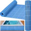 Drainage Pool Flooring Mats PVC Splash Matting Non Slip Swimming Pool Mat Mesh Hollow Door Mat Roll for Outdoor Indoor Garage Restaurant Sauna SPA Heavy Duty Commercial Anti Slip Floor Mat (3*10 ft)