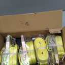 KJE Ratchet Straps Heavy Duty(4 Pack), 2" x 15' Ratchet Strap 10,000 Lbs Max Break Strength, Tie Down Ratcheting with J-Hook, Cargo Straps for Truck, Trailer, Moving Appliances