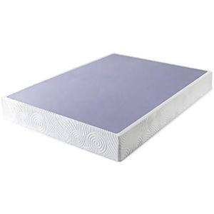 ZINUS Metal Box Spring with Wood Slats, 9 Inch Mattress Foundation, Sturdy Steel Structure, Easy Assembly, Full Size