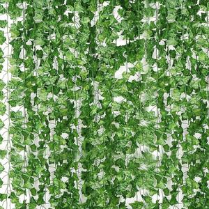 24 Pack 172 FT Artificial Ivy Garland Greenery Outdoor Faux Plants Leaf Garland Fake Vines for Bedroom Aesthetic Home Garden Office Wedding Wall Decor