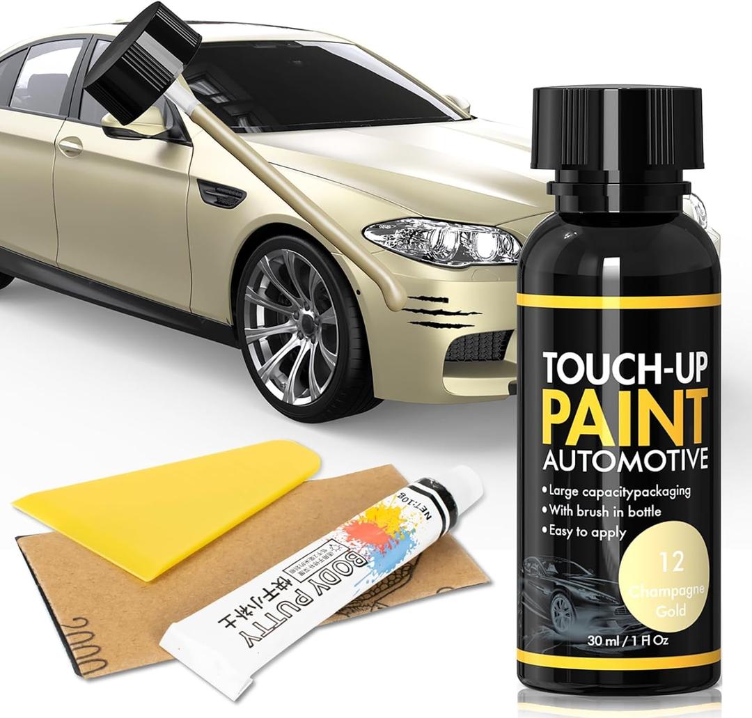 XTryfu Touch Up Paint for Cars Paint Scratch Repair Kit, Automotive Paint, Quick & Easy Fix Scratch Repair for Vehicles (Champagne Gold)
