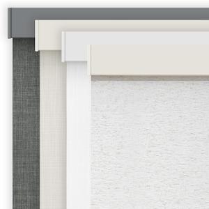 AOSKY Linen Roller Blinds Shades for Indoor Windows Pull Down Cordless Blackout Black Out Window Shade 47 inch Blinds for Home Linen