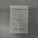52 Ceiling Fans with Lights Remote Control: White Flush Mount Ceiling Fan for Bedroom - Quiet Low Profile Ceiling Fan 6 Speed & LED Light