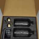 Kitchen Soap Dispenser Set with Drying Tray  16oz Glass Bottles with Stainless Steel Pumps, Black Sink Organizer Caddy with Brush Holder & Non-Slip Feet  All-in-One Dish & Hand Soap Station