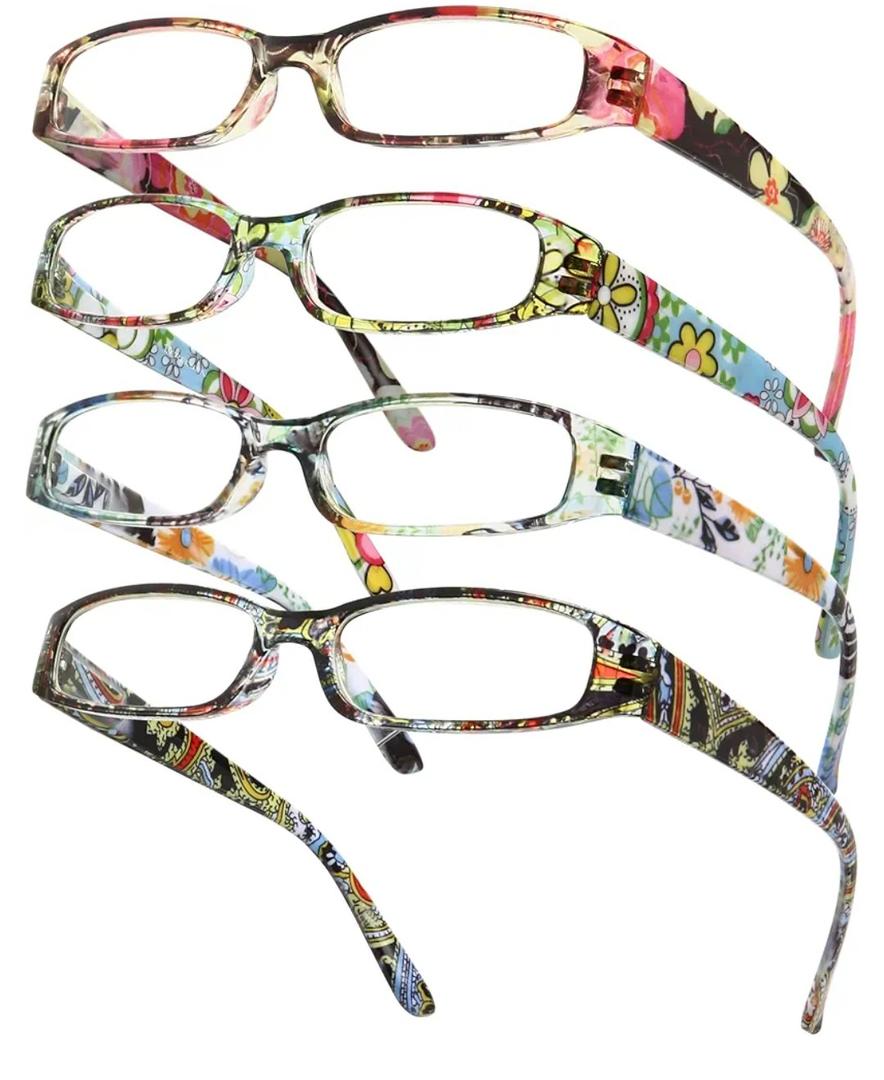 Gaoye +1.75 Readers for Women, Blue Light Blocking Reading Glasses, Stylish Reading Glasses for Women in 4 Patterns