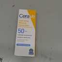 CeraVe 100% Mineral Sunscreen SPF 50, Face sunscreen With Zinc Oxide & Titanium Dioxide, Hyaluronic Acid + Niacinamide + Ceramides, Oil Free, Travel Size 2.5 oz