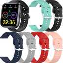 Compatible with Fitpolo IDW15/Quican IDW15 Smart Watch Bands,Waterproof Silicone WristBand Adjustable Bracelet Watch Band for Fitpolo IDW15 Women Men