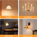 E12 Chandelier Light Bulbs, Dimmable 60 Watt Equivalent 2700K Soft Warm White Candelabra Light Bulbs for Bedroom, 500LM 5.5W Efficient Lightbulb, 6-Pack