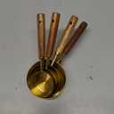 Measuring Cups, Gold, Standard Measurements, Set of 4