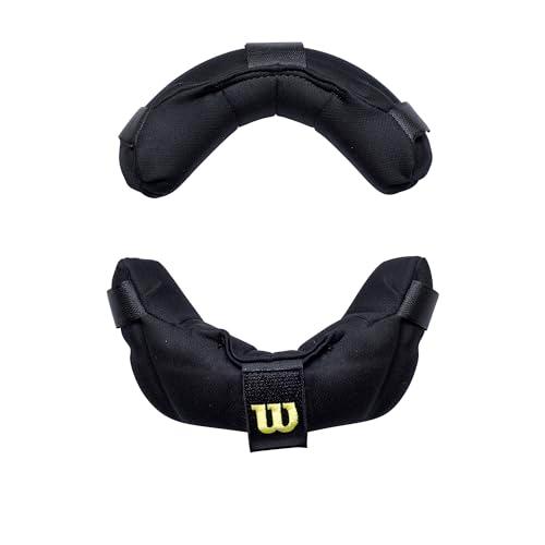 WILSON Dyna-Lite Synthetic Leather Facemask Pads - Black, One Size