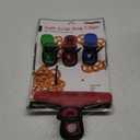 Items 4U! Soft Grip Bag Clips, Assorted Sizes, Assorted Colors, 1-Pack (4 Clips in total) Blue Red Green