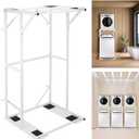 23” Washer Dryer Stand, Heavy Duty Non-slip Ideal for Compact Laundry Space
