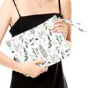2 x Fokongna Palm leaves Wet Bag Travel Wet Dry Bag Beach Bag Diaper Bag Wet Bag For Swimsuit Travel Makeup Bag Toiletry Bag