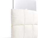 Comfyable Puffy Laptop Sleeve 13 Inch 14 Inch, Quilted Puffer Laptop Carrying Case, Pillow Case Compatible with MacBook Air M4 2025 M3 M2 M1, MacBook Pro M5 M4 Pro/Max, Rice