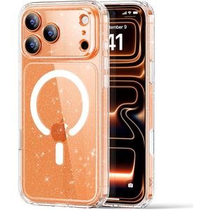 ESR for iPhone 17 Case Set, 1 Tempered-Glass Screen Protector, 1 Set of Lens Protectors, Military-Grade Protection, Yellowing and Scratch Resistant MagSafe Case, Classic Series, Clear Shimmer