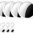 Tracker Tags-4 Pack [Apple MFi Certified] Air Pair with Apple Find My(iOS Only) Smart Bluetooth Tracking Tags Key Finder Item Locator Waterproof Worldwide Tracker for Pets Wallet Backpack Dogs Luggage