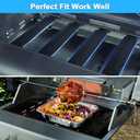 Adviace Replacement Parts for BG179A Master Forge 5 Burner Gas Grill, Replacement for Master Forge BG179A Burners, for Master Forge BG179A Heat Plates