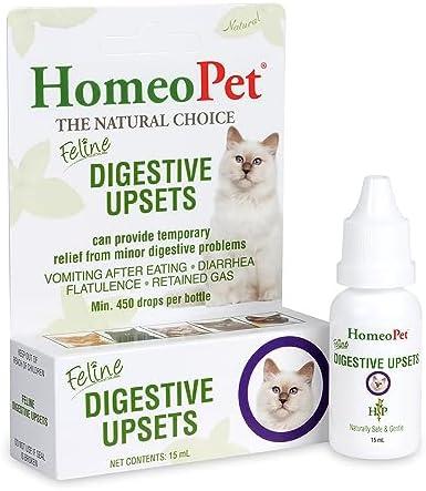  2 Pack HomeoPet Feline Digestive Upsets, Safe and Natural Cat Digestive Support, 15 Milliliters
