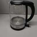 Cosori Electric Kettle, No Plastic Filter & Spout, 1.8Qt Tea Kettle & Hot Water Boiler For Coffee & Tea, Water Heater & Teapot, Automatic Shut Off, Borosilicate glass, Black, 1500W