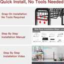 2 Tier Black Dish Drainer Drying Rack for Kitchen Counter, Large Stainless Steel Dishes Dryer with Drainboard, Space Saving, Big Rustproof Metal Modern Countertop Plates Strainer with Utensil Holder